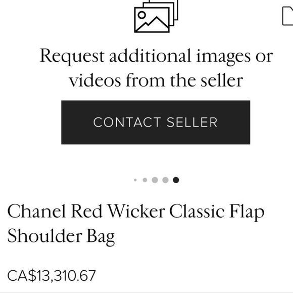 CHANEL Red Wicker Classic Flap Shoulder Bag - Picture 3 of 10